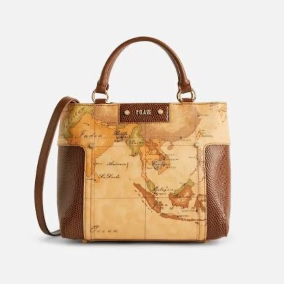 Alviero Martini Handbags - ALVERO MARTINI 1ª Classe GEO LIRICA SMALL HANDBAG WITH SHOULDER STRAP